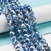 Tibetan Style dZi Beads Strands G-P526-D01-01-2