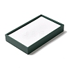 Rectangle PU Leather Jewelry Trays with Gray Velvet Inside VBOX-C003-02-2