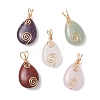 Gemstone Pendants PALLOY-JF03075-1