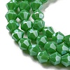 Opaque Solid Color Electroplate Glass Beads Strands EGLA-A039-P4mm-A08-3