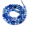 Dyed Natural White Jade Beads Strands G-T139-6mm-60-17-2