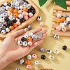 160Pcs 11 Styles Printed Cat & Dog Wood Beads WOOD-TA0001-74-7