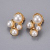 Iron Hair Clip and Stud Earrings Jewelry Sets SJEW-E331-01-3