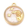 Alloy Enamel Pendants ENAM-T021-03G-1