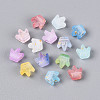 Frosted Transparent Acrylic Beads FACR-T009-01A-2