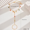Elegant Brass Flower Tassel Toe Ring Anklets for Women QC4234-1-4