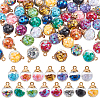 90Pcs 15 Colors Glass Globle Pendants GLAA-ME0001-30-1