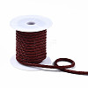 Braided Cowhide Leather Cord NWIR-N005-01A-5mm-4
