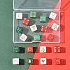 20Pcs Christmas Printed Opaque Acrylic Beads OACR-FS0002-53B-6