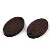 Natural Wenge Wood Pendants WOOD-T023-85A-01-3