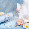 2Pcs Acrylic & Plastic Beads Bracelets BJEW-HS00006-5