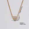 Chic Minimalist Column Brass Micro Pave Cubic Zirconia Pendant Necklaces WG4497-2-1