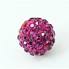 Round Grade A Pave Disco Ball Beads X-RB-H258-10MM-502-1
