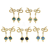 Rack Plating Eye Brass Stud Earrings EJEW-C108-07G-1