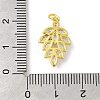 Rack Plating Brass Micro Pave Cubic Zirconia Pendants KK-S396-50G-3