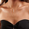 925 Sterling Silver Double Layer Necklaces NJEW-L116-09G-3