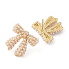 Rack Plating Brass Stud Earrings for Women EJEW-G394-27G-1