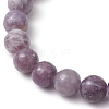 Natural Cherry Blossom Tourmaline Round Beaded Stretch Bracelets for Women Men BJEW-JB11427-3