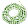 Anti-Tarnish Electroplate Glass Beads Strands EGLA-T021-4mm-15-09-2