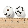 Printed Wood European Beads WOOD-G022-04A-3