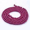 Glass Pearl Beads Strands X-HY-4D-B37-1