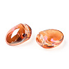 Transparent Spray Painted Glass Charms GLAA-R211-05-F03-2