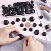 60Pcs 4 Style Plastic Shank Buttons BUTT-HY0001-19C-3