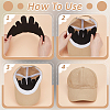 Felt Hat Shaper Insert for Baseball Caps FIND-WH0436-62A-3
