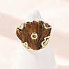 Natural Tiger Eye Cuff Rings GG-CBA5FCC-04G-08-1