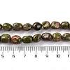 Natural Unakite Beads Strands G-G146-A14-01-5