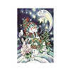 Christmas Theme DIY Diamond Painting Greeting Card Kits DIAM-PW0010-76G-1