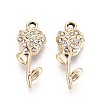 Alloy Rhinestone Pendants PALLOY-T090-56KCG-1