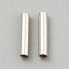 925 Sterling Silver Tube Beads STER-WH0008-94B-1