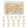 Kissitty 32Pcs 16 Styles Rack Plating Brass Toggle Clasps KK-KS0001-25-12