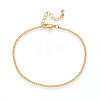 Brass Curb Chain Bracelets for Women BJEW-N032-08D-G-2