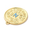 Rack Plating Brass Enamel Pendant KK-Q772-18G-3