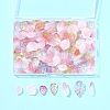 120Pcs 8 Styles Glass Pendants GLAA-FS0002-38-6