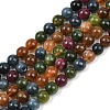 Natural Green Jade Imitation Tourmaline Beads Strands G-B046-08D-6mm-2