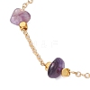 Natural Amethyst Beaded Bracelets BJEW-JB11310-01-3