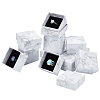   48Pcs Square Marble Print Cardboard Paper Jewelry Gift Box CON-PH0002-95-1