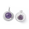 Natural Amethyst Pendants G-F733-04D-1