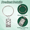 5Pcs 5 Styles Zinc Alloy Pendants Keychains FIND-HY0004-10-4