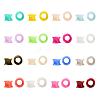 32Pcs 16 Colors Silicone Thin Ear Gauges Flesh Tunnels Plugs FIND-YW0001-16C-1