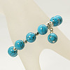 Fashion Gemstone Beaded Bracelets BJEW-JB00858-01-2