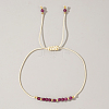 Natural Birthstone Braided Bead Bracelets for Women X-VA8051-7-1