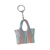 Marble Pattern Bag Acrylic Pendant Keychains PW-WGF4BEB-02-2