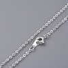 Glass Dangle Earring & Pendant Necklace Jewelry Sets SJEW-JS01076-7