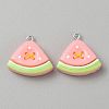 Opaque Resin Pendants CRES-CJC0011-004C-P-1