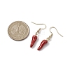 Alloy Enamel Chili Dangle Earring EJEW-JE05762-3