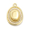 Brass Micro Pave Cubic Zirconia Pendants X-KK-L229-030G-1